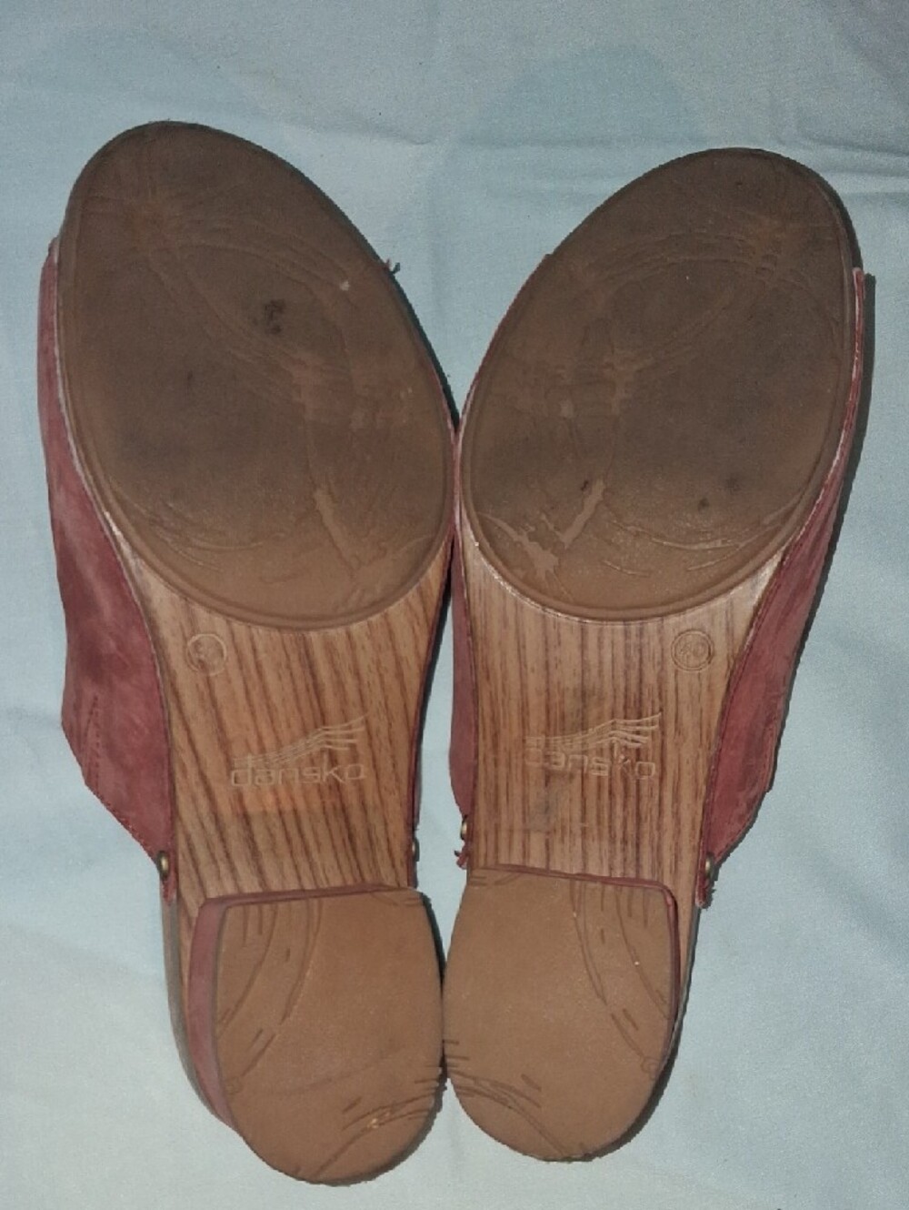 Dansko Women's Open-Toe Suede Mule in Rust - Picture 3 of 6